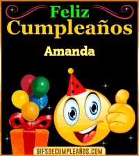 Gif de Feliz Cumpleaños Amanda